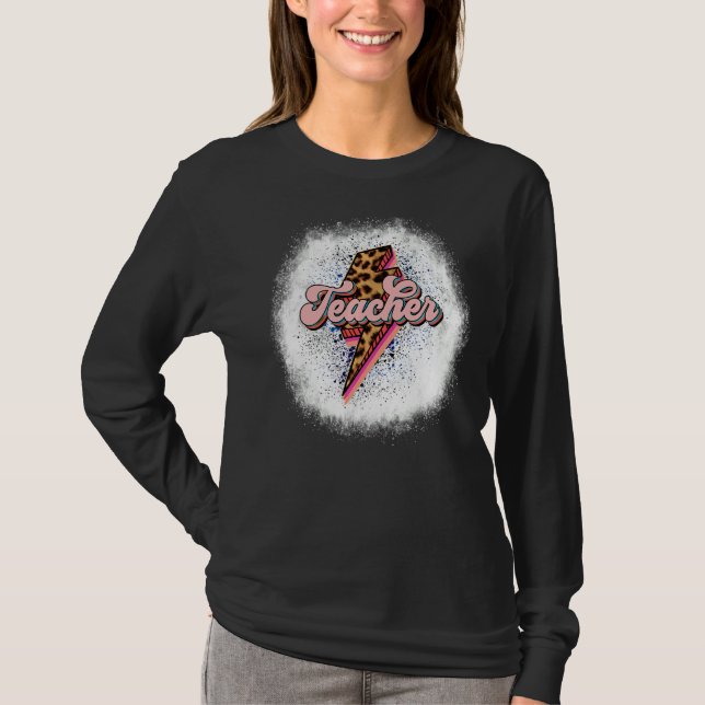 Camiseta Professora Retron Enrolada Teoria-Leopardo-de-Relâ (Frente)