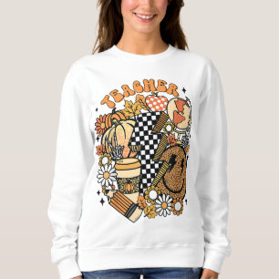 Camiseta Professora Retron Teacher Life Autumn Thankdom