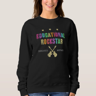 Camiseta Professora Rockstar educacional dedicada S motivad