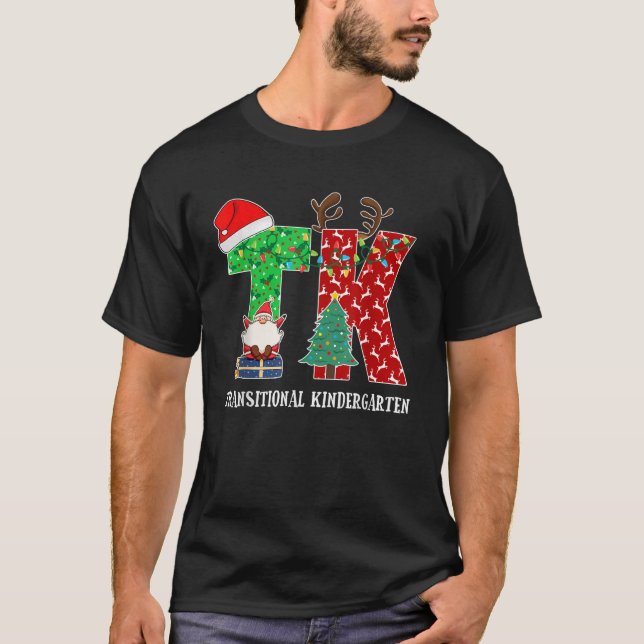 Camiseta Professora TK Natal Transitório Jardim de Infância (Frente)