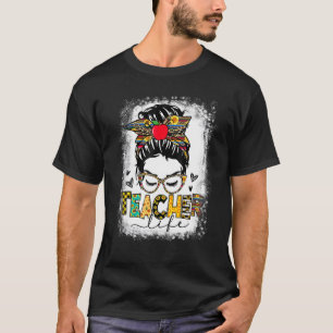Camiseta Professora Vida Mensageira Bun Feliz 100º Dia da E