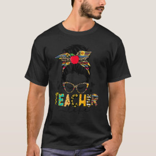 Camiseta Professora Vida Mensageira Bun Feliz 100º Dia da E