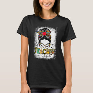 Camiseta Professora Vida Mensageira Bun Feliz 100º Dia da E