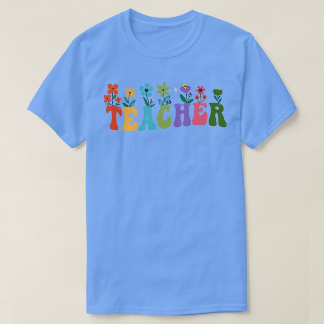 Camiseta Professoras De Flores Retro (Frente do Design)