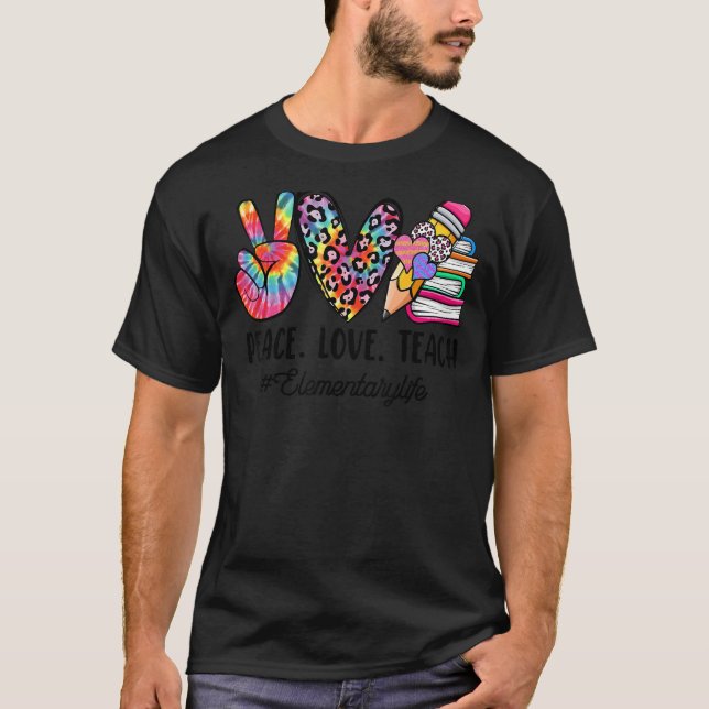 Camiseta Professoras Elementares De Paz E Amor De Volta À E (Frente)