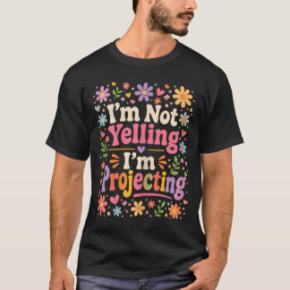 Camiseta Professoras Engraçadas da Sala de Aula Projetando 