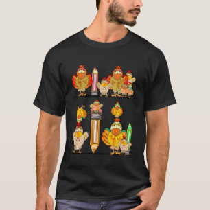Camiseta Professoras Meninas Meninos Galinha Engraçado COOP