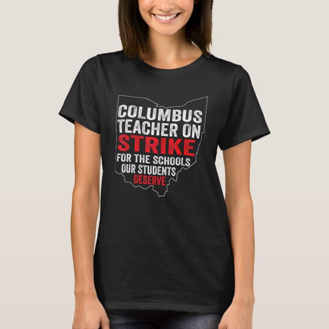 Camiseta Professores Columbus Ohio Greve de Professores OH  (Frente)