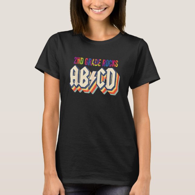 Camiseta Professores da 2ª Série Abcd Tie Dye Rocks 2ª Séri (Frente)
