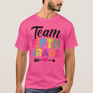 Camiseta Professores Da 5ª Série Da Equipe De Volta À Escol