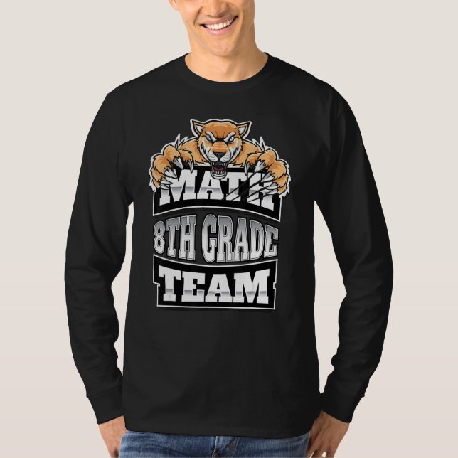 Camiseta Professores da Equipe de Matemática do 8º ano Estu (Frente)