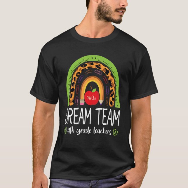 Camiseta Professores da Equipe de Sonhos do 4º ano Boho Rai (Frente)