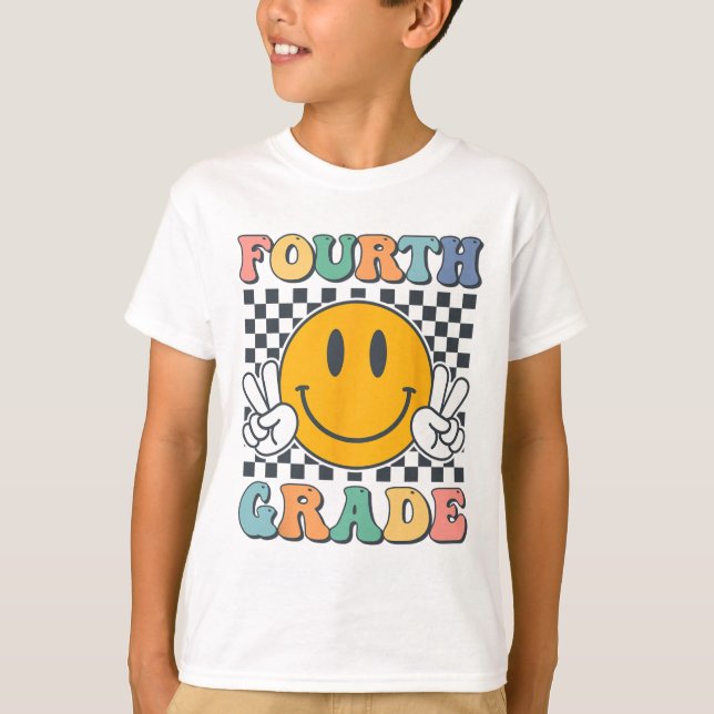 Camiseta Professores da Equipe do Quarto Ano Meninos Menina (Frente)