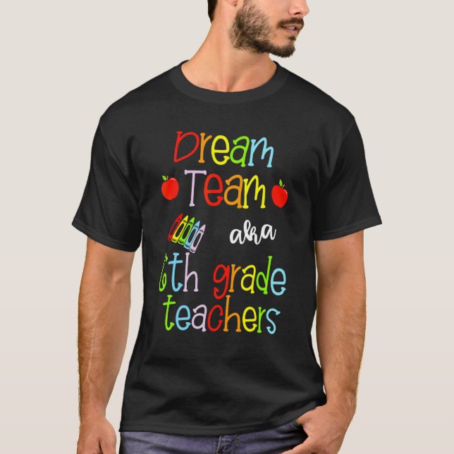 Camiseta Professores Da Equipe Dream Aka 6 Gran Cute Crayon (Frente)