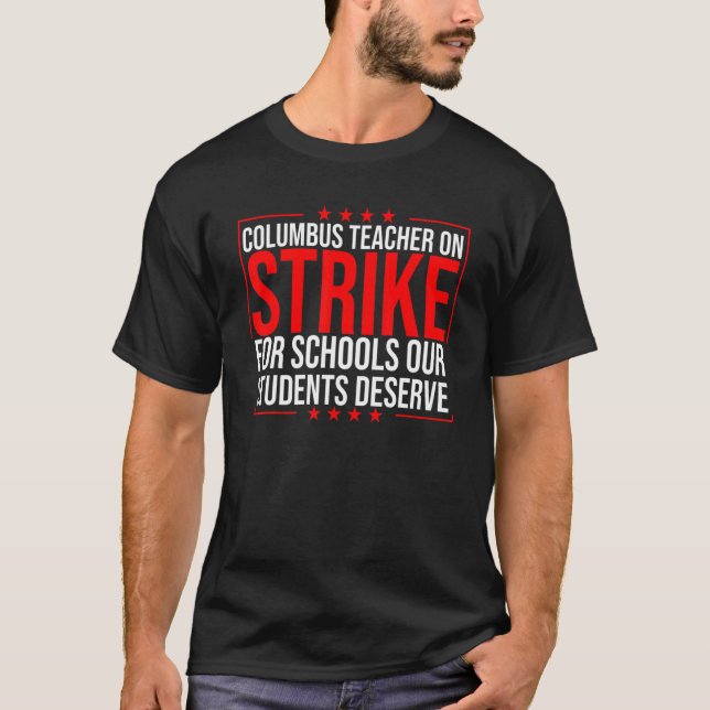 Camiseta Professores da Escola Groovy Columbus Ohio em Grev (Frente)