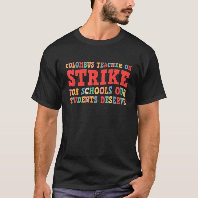 Camiseta Professores da Escola Groovy Columbus Ohio em Grev (Frente)
