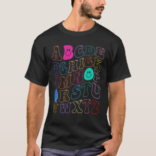 Camiseta Professores de ABC Jardim de Infância Alfabeto Vol