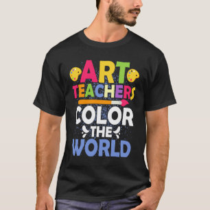 Camiseta Professores de Arte Colorem o Mundo Educação Artís