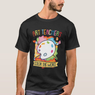 Camiseta Professores De Arte Coloriram O Presente Colorido