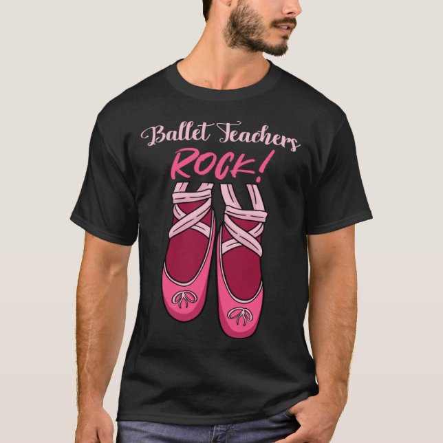 Camiseta Professores de Ballet Rock Instrutor Dança Bailari (Frente)