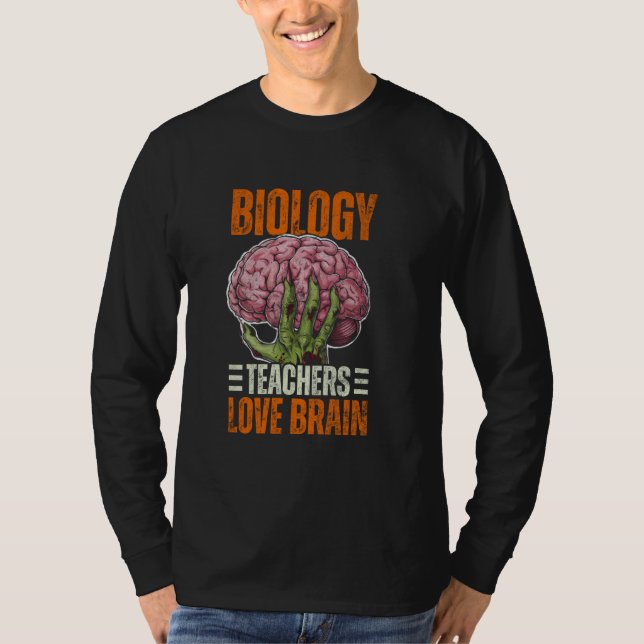 Camiseta Professores de Biologia no Halloween Professores d (Frente)