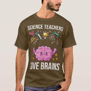 Camiseta Professores de Ciência Adoram Cérebro de Professor