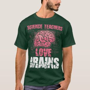 Camiseta Professores de Ciência do Halloween Adoram Cérebro