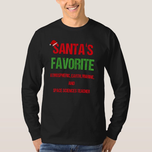 Camiseta Professores De Ciências Marinhas E Espaciais Da Te (Frente)