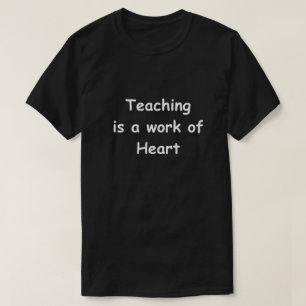 Camiseta Professores de Design de Coração no Trabalho Ofe