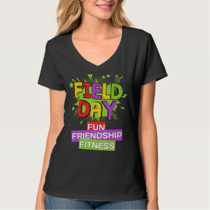 Camiseta Professores De Dia De Campo Diversão Jogos De Camp