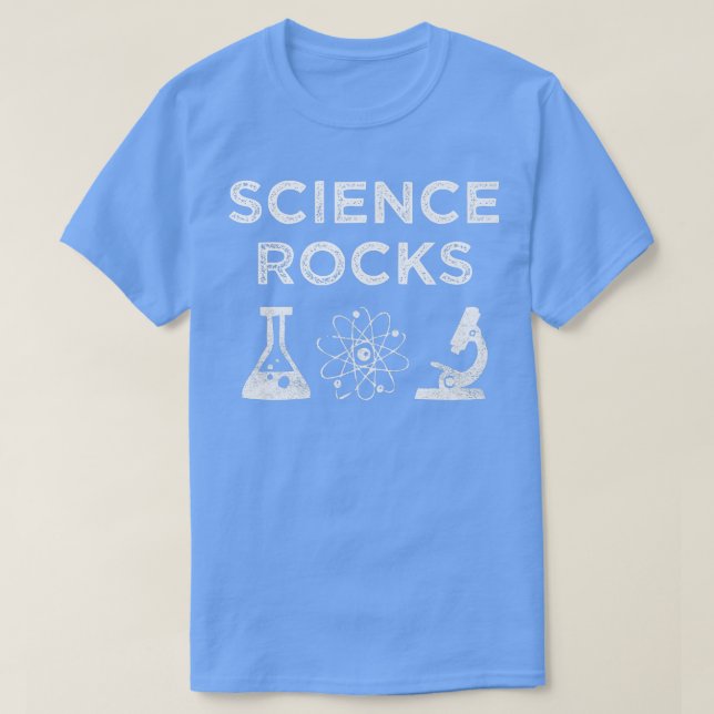 Camiseta Professores de Física e Biologia da Science Rocks (Frente do Design)