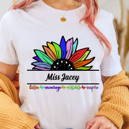 Camiseta Professores de flores selvagens Apreciação, profes