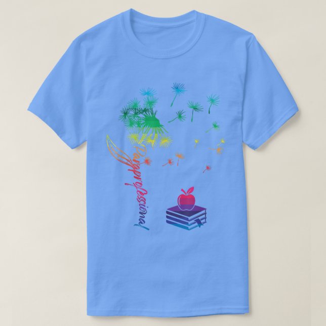 Camiseta Professores de Flores Voadoras Paraprofessionnelle (Frente do Design)