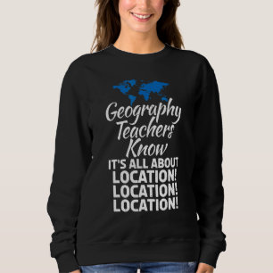 Camiseta Professores De Geografia Sabem Tudo Sobre O Local