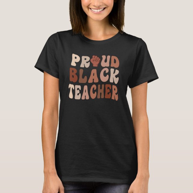 Camiseta Professores de História Negra Mês Africano Orgulho (Frente)