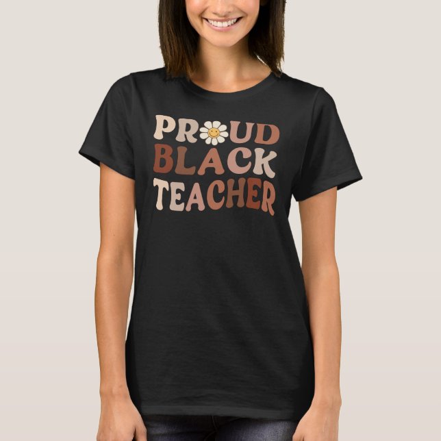 Camiseta Professores de História Negra Mês Africano Orgulho (Frente)