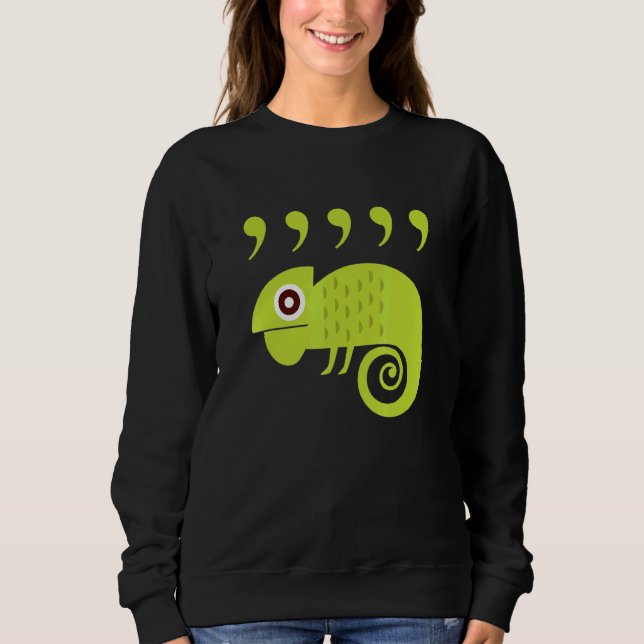 Camiseta Professores de Inglês Vírgula Camaleão 80 (Frente)