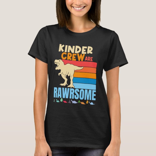 Camiseta Professores de Jardim de Infância Kinder Crew Cria (Frente)