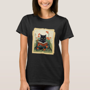 Camiseta Professores de livros de leitura de gatos lindos F