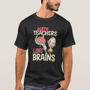 Camiseta Professores de Matemática Adoram Cérebros no Dia d