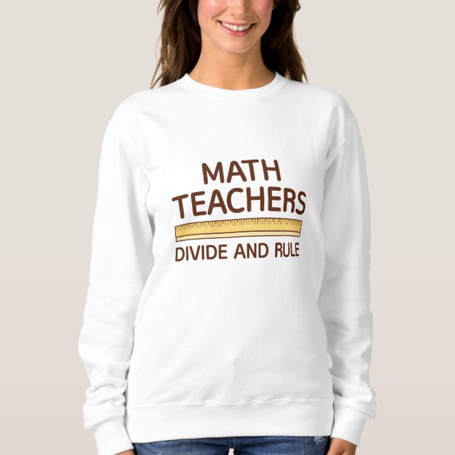 Camiseta Professores De Matemática Dividem E Regra (Frente)