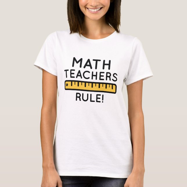 Camiseta Professores de Matemática Mandam (Frente)