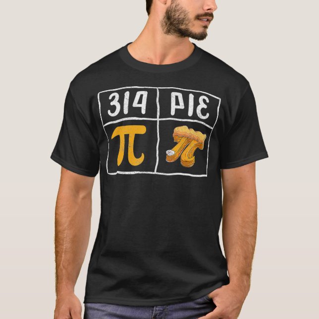 Camiseta Professores de Matemática Pi Day, Homens Engraçado (Frente)