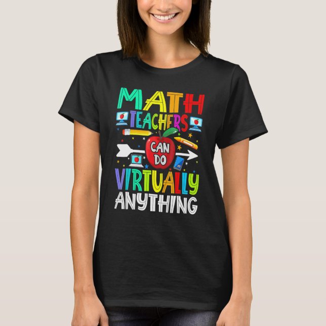 Camiseta Professores De Matemática Podem Fazer Praticamente (Frente)