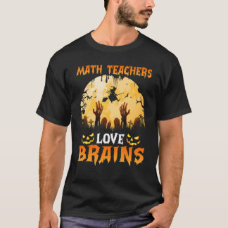 Camiseta Professores de Matemática Retro Adoram Cérebros Zo