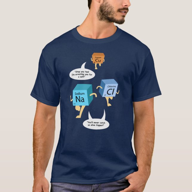Camiseta Professores de Mesas Periódicas de Química Engraça (Frente)