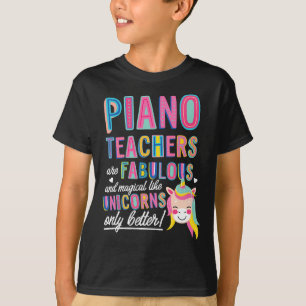 Camiseta Professores De Piano São Fabulosos E Mágicos Como