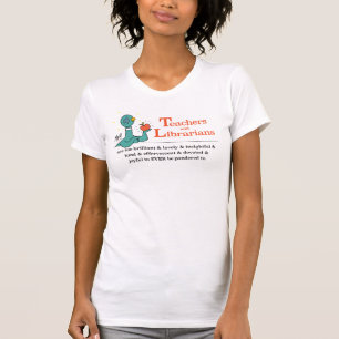 Camiseta Professores de pomba e Bibliotecários Brancos de M