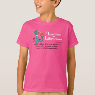 Camiseta Professores de Pombo e Bibliotecários Rosa