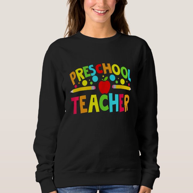 Camiseta Professores De Pré-Escolas De Volta À Escola (Frente)